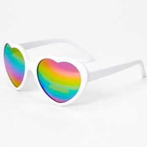 🆕KLEIN: PRIDE ❤️ GLASSES- White Color with Multi Color Lenses
